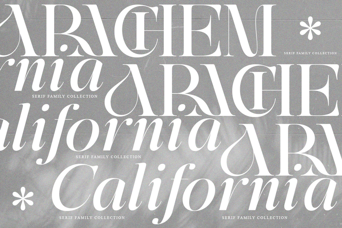 Arachem California | 27 Font Style, a Serif Font by IM Studio (Photo 2 of 13)