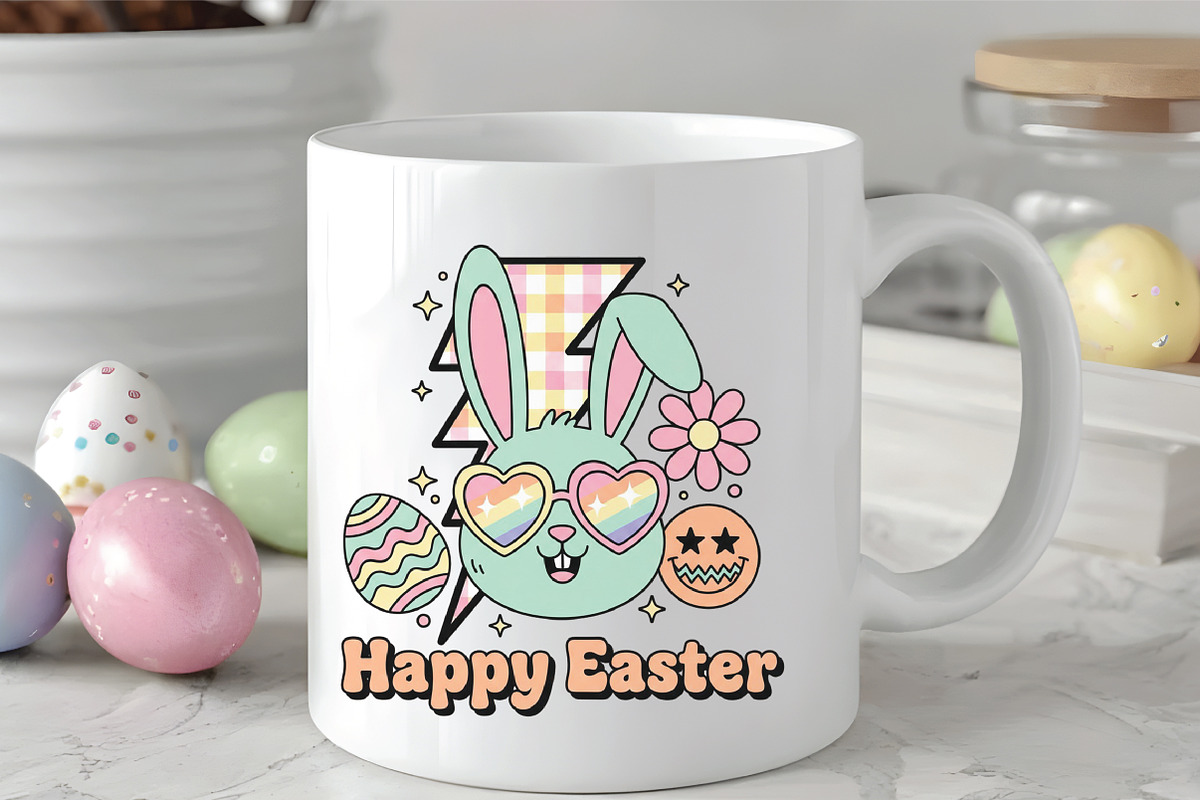 Happy Easter PNG, an Illustration by CraftArtStudio (Photo 2 of 4)