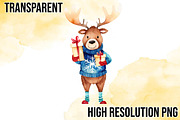 Funny Christmas Moose, an Illustration by Wow Magic (Thumbnail 2 of 4)