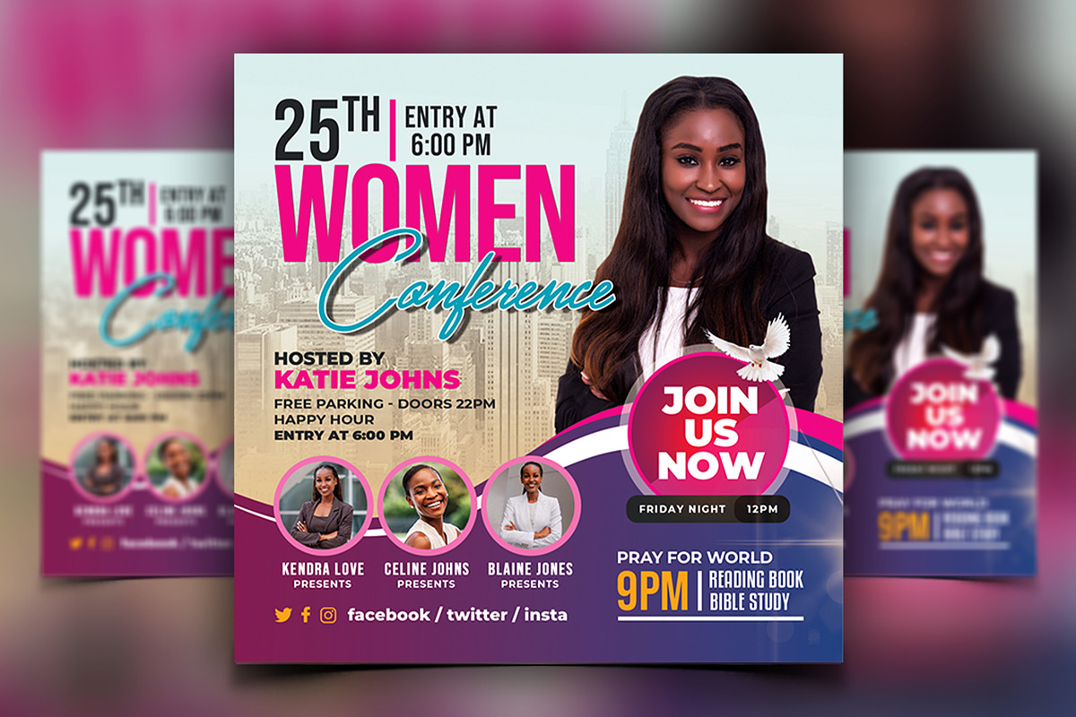 Women Conference Flyer Bundle, a Print Template by AfzaalGraphics (Photo 5 of 11)