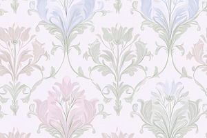 Seamless pattern, seamless floral damask pattern creating elegan, a Pattern Graphic by Studio ANNA