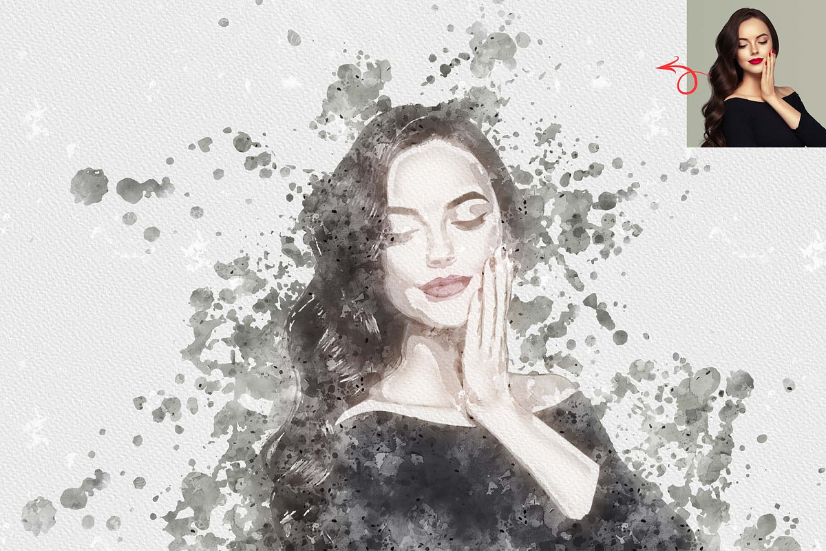 Ink Splash Art Photoshop Action, an Action Add-On by Photoshop Action (Photo 7 of 15)