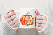 Floral Pumpkin Png Boho Fall Pumpkin, an Illustration by designcity5 (Thumbnail 4 of 4)