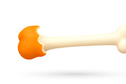3d illustration of chicken bone with, an Object Illustration by Abscent (Thumbnail 3 of 3)