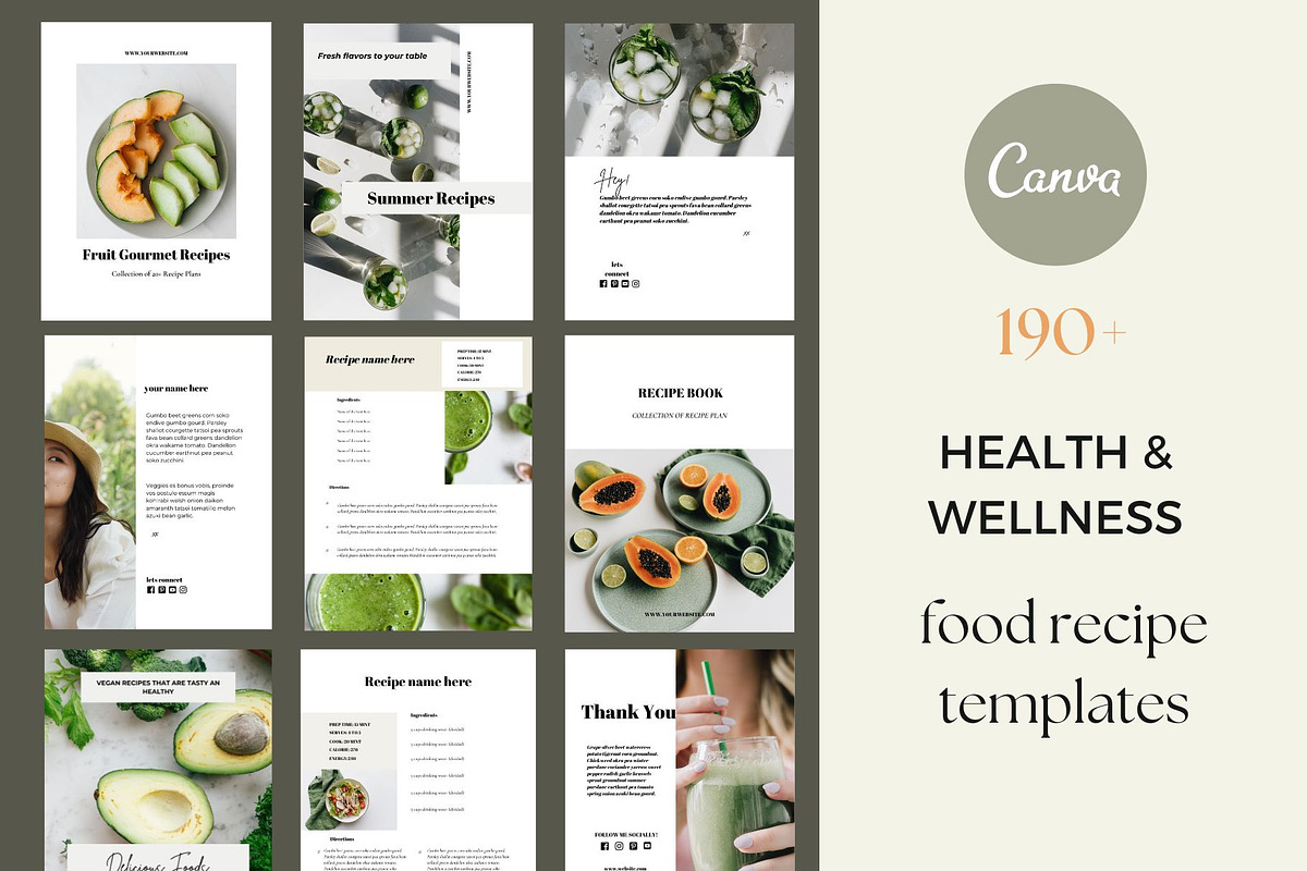 Wellness Food Social Media Template, a Social Media Template by Deepa Template Studio (Photo 5 of 14)