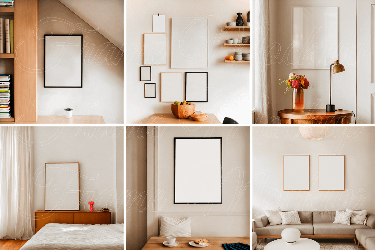 Poster Mockups 6PSD Set Madrid, a Poster Template by SigaSigaMockup (Photo 3 of 4)