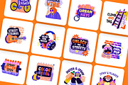Graffiti Art Stickers Set, an Emoji Icon by Creative Stall (Thumbnail 6 of 8)