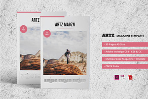 A5 ARTZ Magazine Template, a Magazine Template by Alhaytar