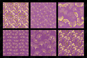 Purple and Gold Ginkgo Digital Paper, a Texture Graphic by Digital Curio (Thumbnail 2 of 5)