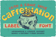 Caffeination Layered Comic Font, a Blackletter Font by VozzyStock (Thumbnail 1 of 10)