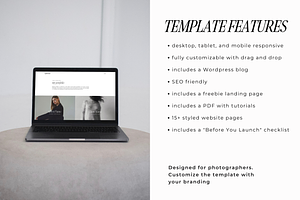 Showit Photographer Website Template