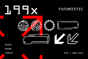 199 Futuristic Graphic Element, an Outline Icon by freeject.net (Thumbnail 1 of 5)