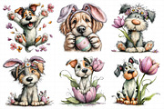 Spring Dog Clipart Set Bundle, an Illustration by Daily.Designs (Thumbnail 6 of 7)