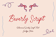 Beverly Script - Whimsical Font, a Script Font by Jimtype Studio (Thumbnail 1 of 9)