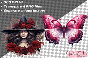 Gothic Witches Collection Clipart, a Decorative Illustration by Watercolor Digital (Thumbnail 6 of 9)