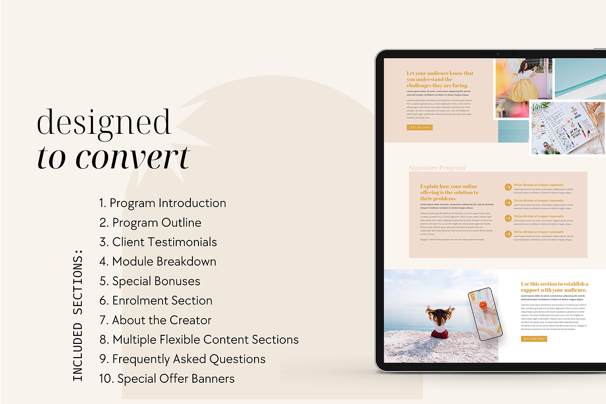 Coco Sales Page Template for Divi, a WordPress Template by Studio La Luna (Photo 3 of 5)