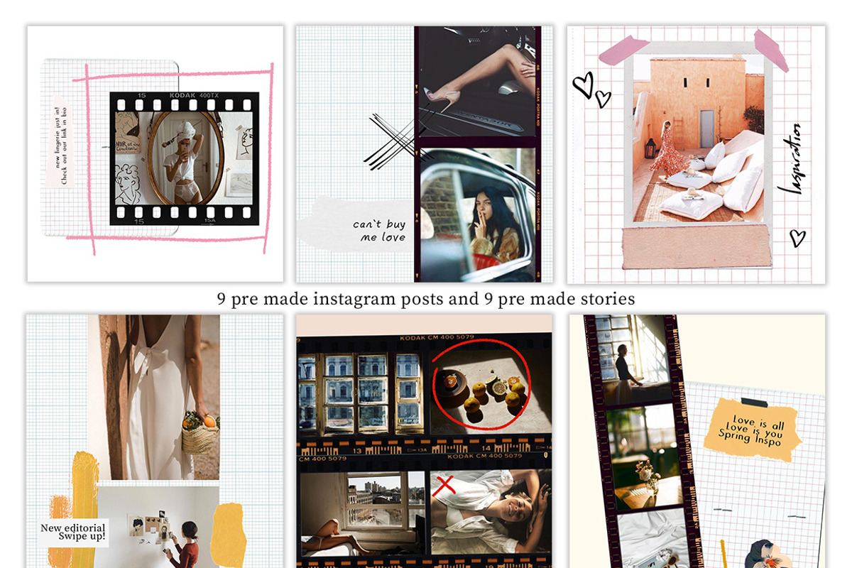 145 collage elements, fonts + Bonus, an Object Graphic by Negative Space (Photo 7 of 9)
