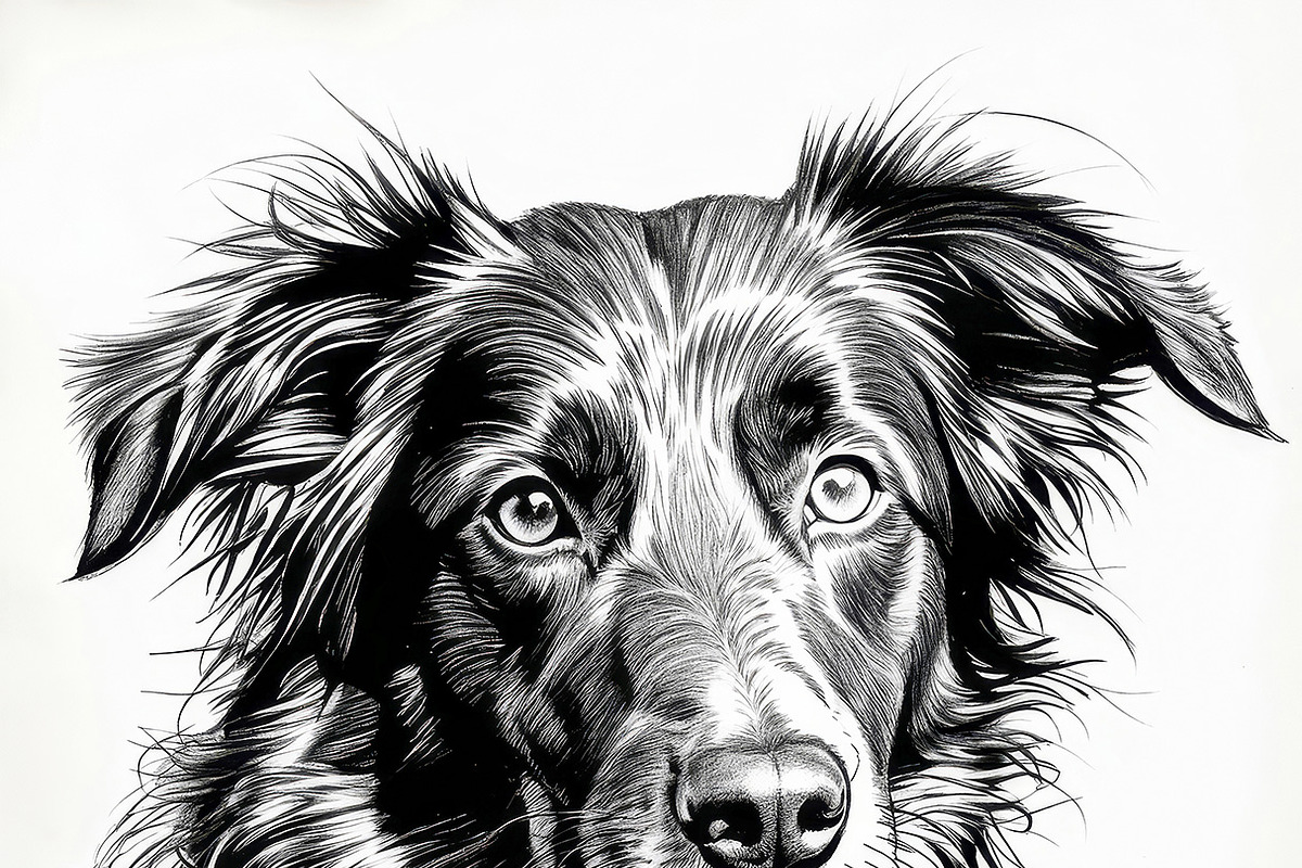 Monochrome Dog Sketch Collection, an Animal Illustration by StockVerse Creative (Photo 4 of 4)