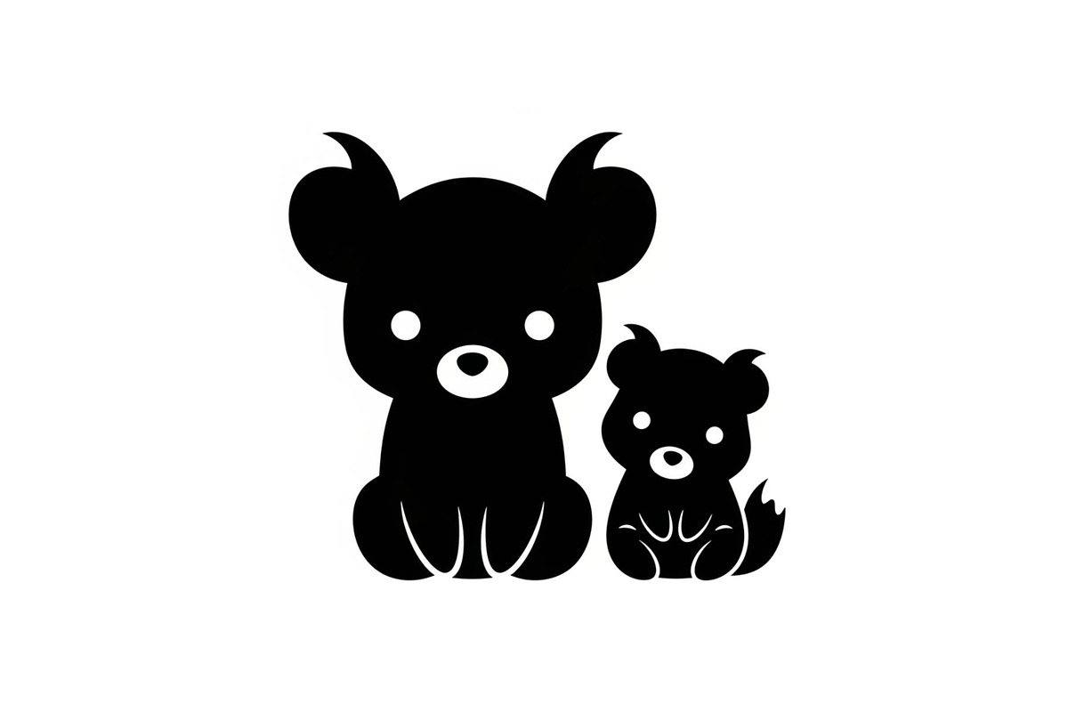 Cute Forest Animal Silhouette Bundle, an Illustration by Creativeshirt (Photo 41 of 54)