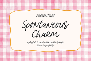 Spontaneous Charm Quirky Script Font