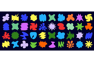 Abstract groovy shapes, a Decorative Illustration by Buch&Bee
