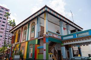 Colorful House of Tan Teng Niah in Little India, Singapore, an Architecture Photo by GoodGoods
