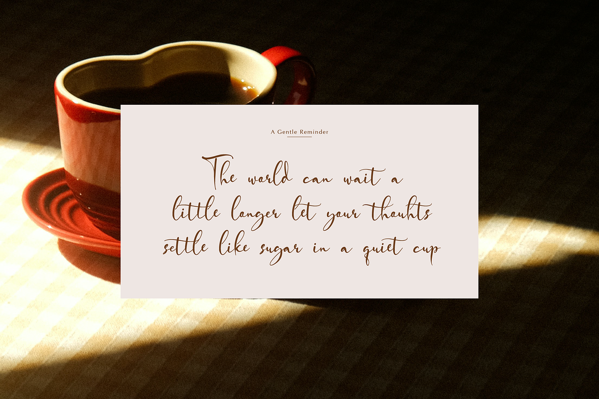 Vangella Sealed | Handwritten Script, a Script Font by gracetype_studio (Photo 6 of 12)