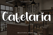 Cafetaria, a Handwritten Font by InermediaSTUDIO (Thumbnail 1 of 8)