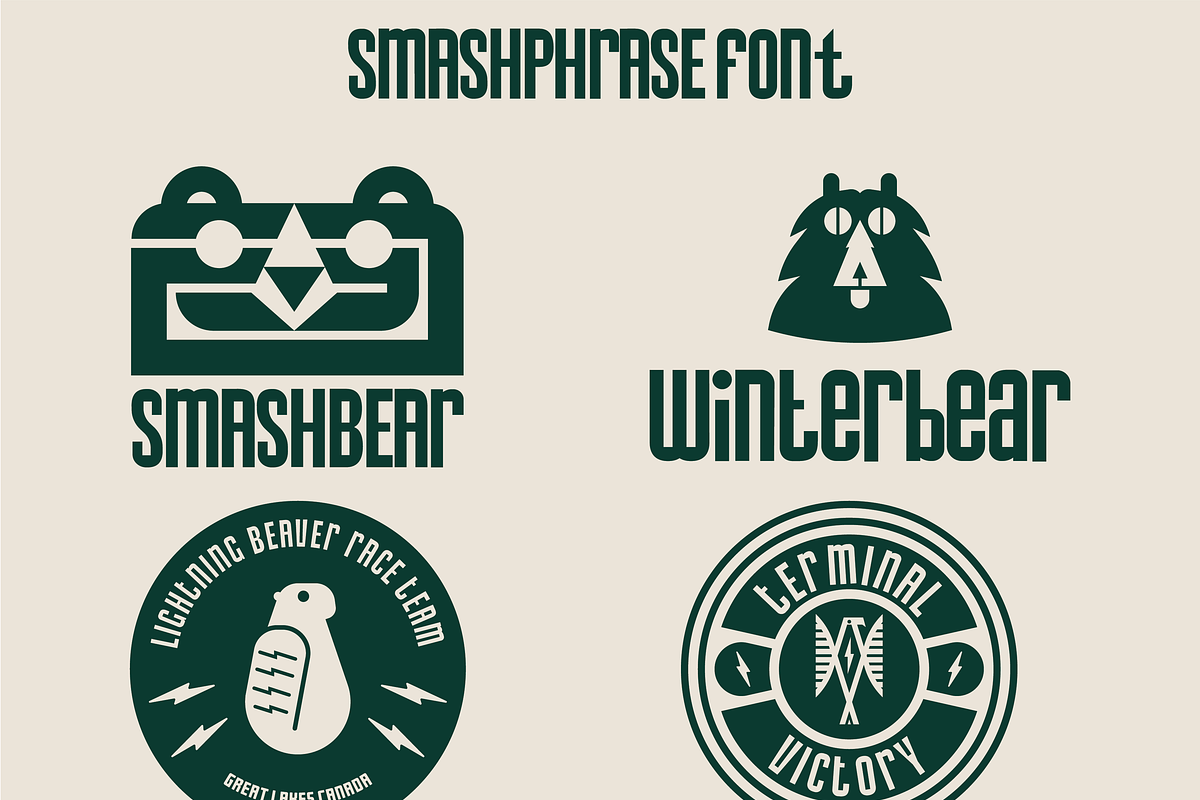 SmashPhrase | Unicase Display Font, a Font by Bend Industries (Photo 7 of 7)