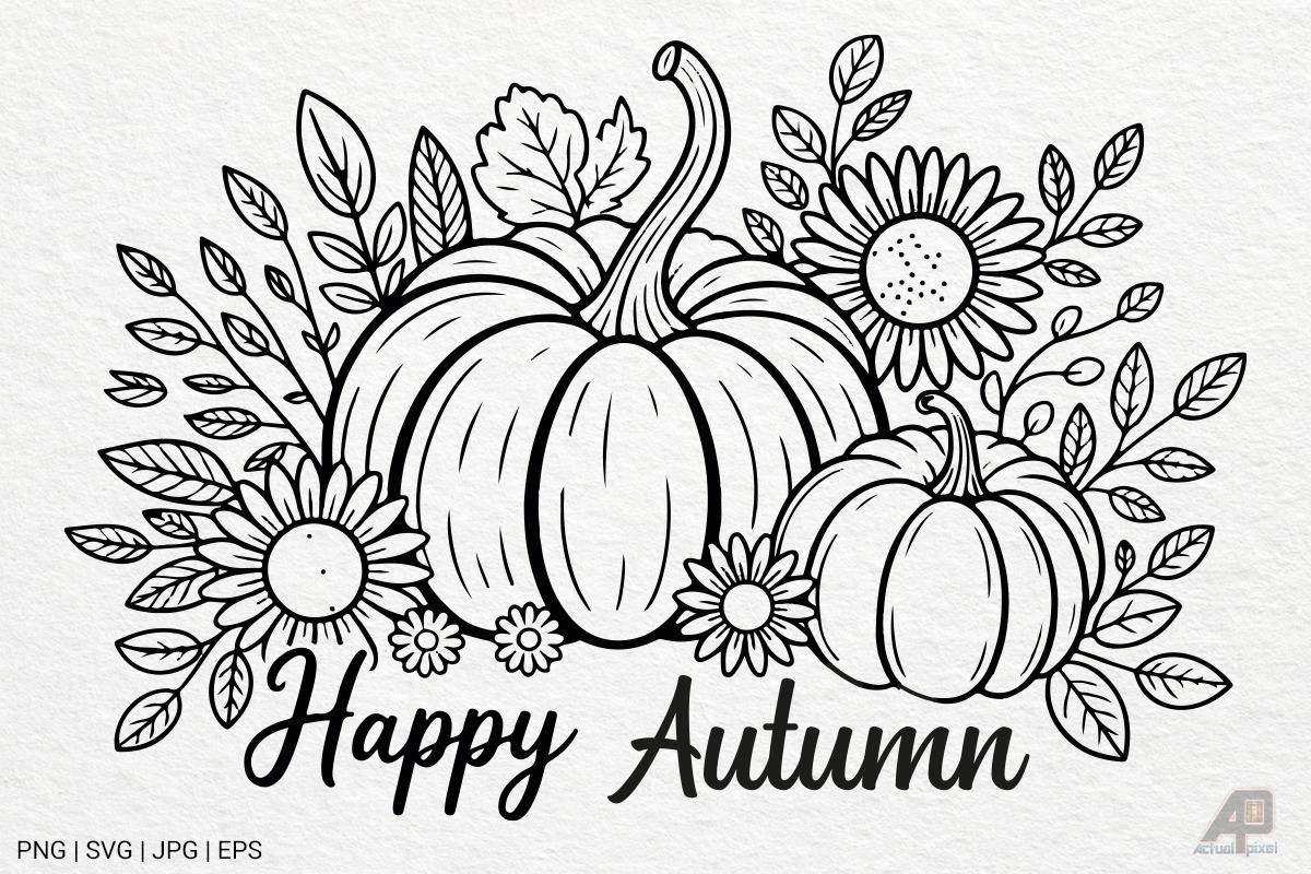 Pumpkin Fall Autumn SVG PNG Bundle, a Photo by Actual Pixel (Photo 15 of 19)