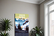 2025 Calendar Monthly Lake Tahoe Ski, a Sport Illustration by Vector_Up (Thumbnail 4 of 5)