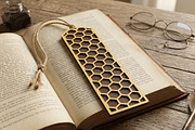 Honeycomb Grid Bookmark SVG File, an Object Graphic by Libby Wishes (Thumbnail 2 of 3)