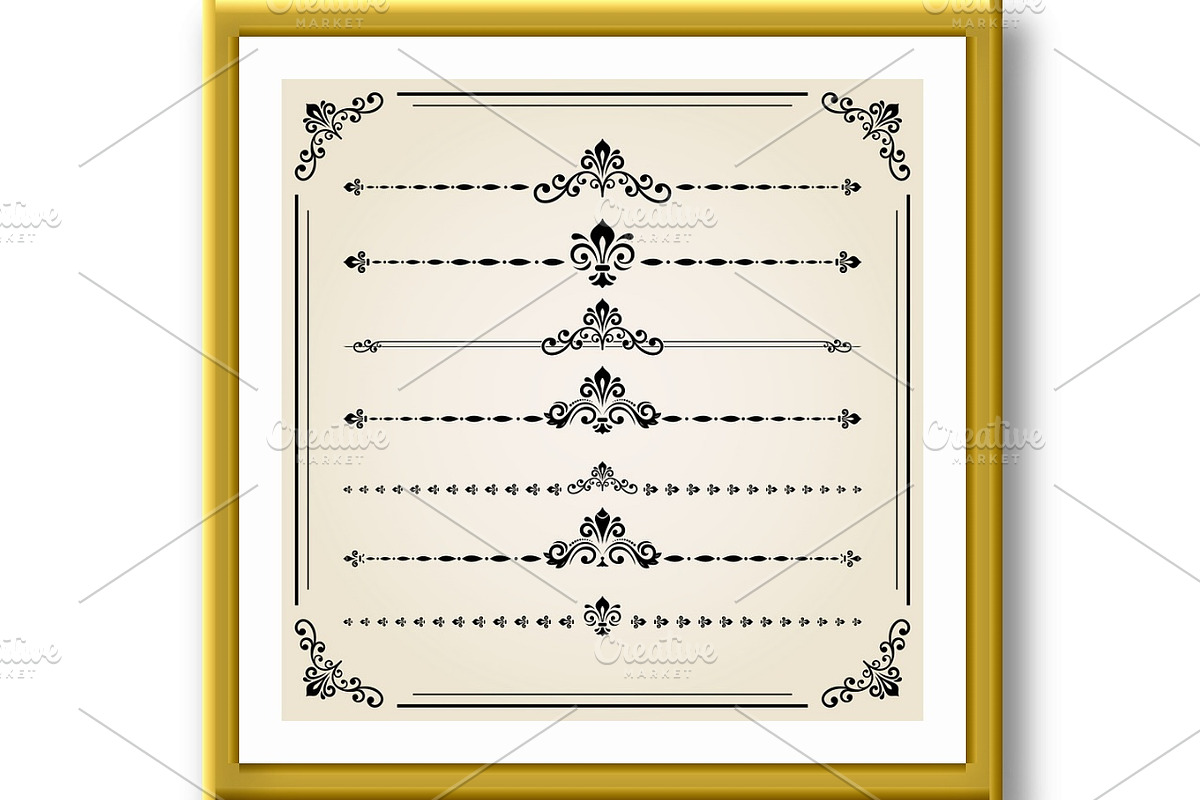 Vintage Set of Elements, a Texture Graphic by FineArtStudio (Photo 2 of 3)