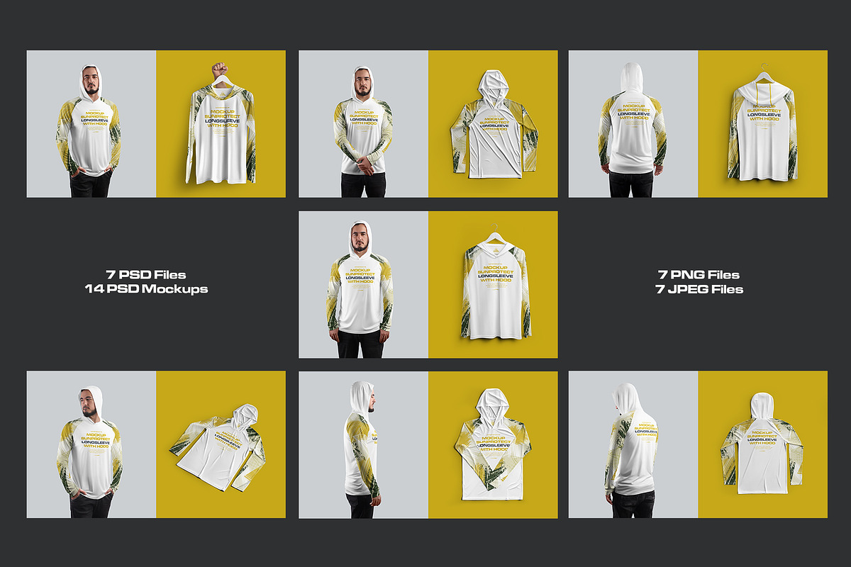 14 Men's Mockups Long Sleeve T-Shir, a Shirt Mockup by Grow Design Craft Studio (Photo 7 of 7)
