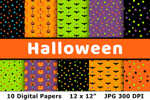 Halloween Digital Papers 2