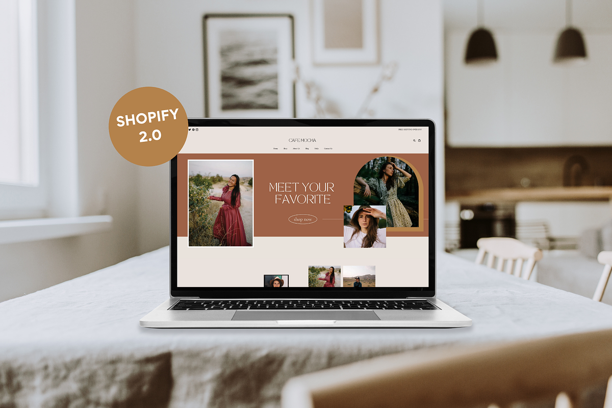 Neutral Shopify Theme | Cafe Mocha, a Templates & Theme by Easy Website Themes (Photo 2 of 8)