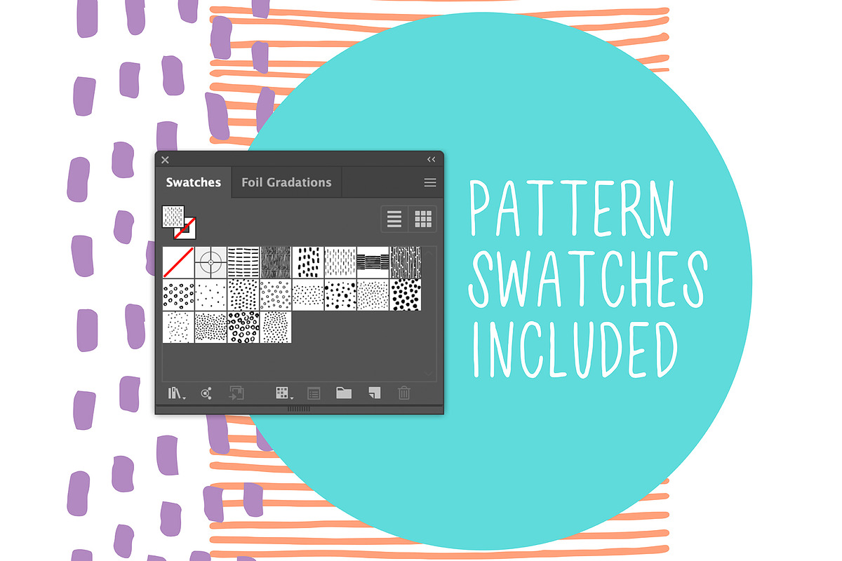 Dot Stripe Brush Pattern Bundle, a Pattern Graphic by Wildflower June (Photo 4 of 8)