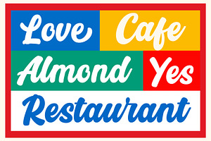 Almondy Amor Playful Display Font