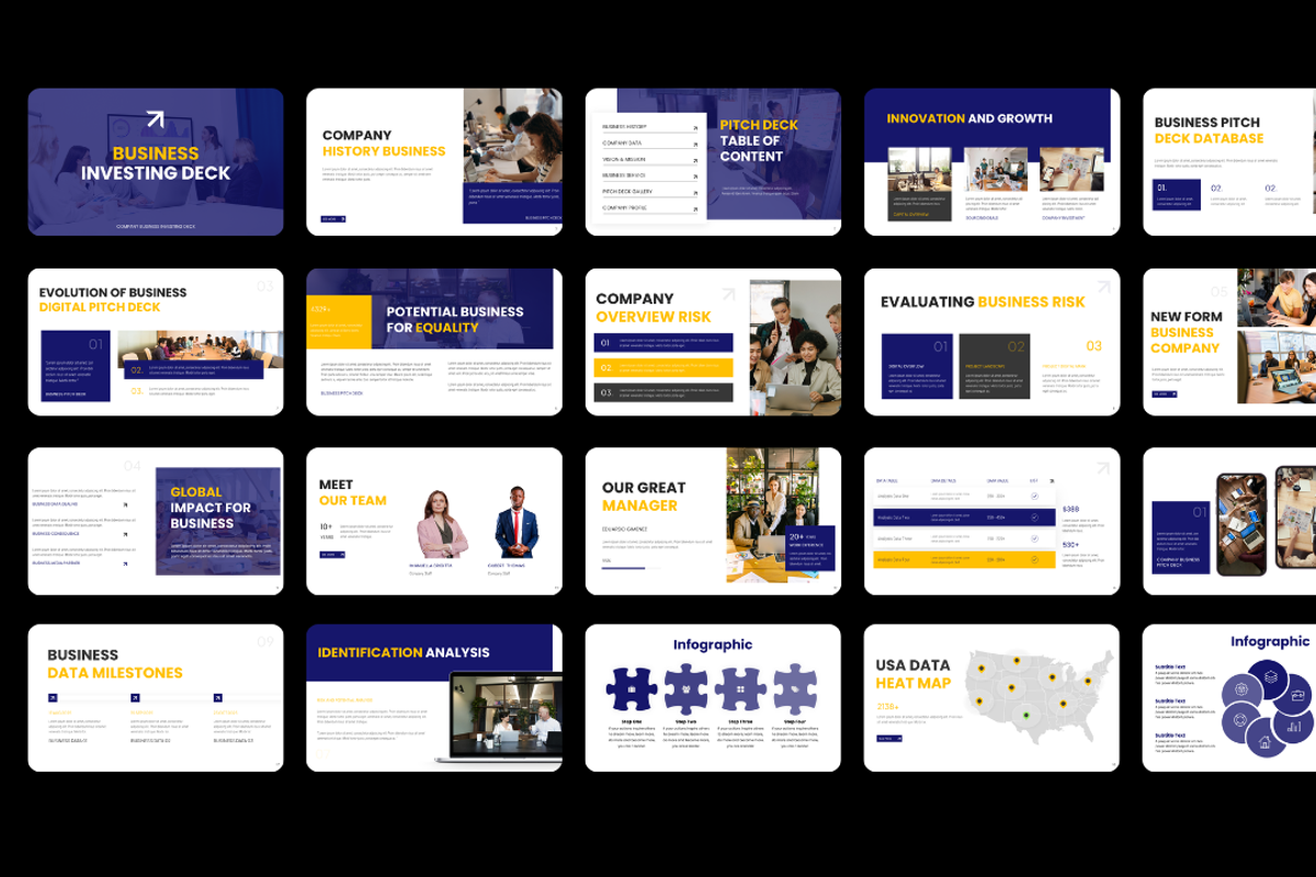 Business Pitch Deck Powerpoint, a Presentation Template by Hammad Arif (Photo 2 of 3)