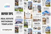 12 Real Estate Buyer Tips Canva, a Social Media Template by TemplatePlus.net (Thumbnail 1 of 7)