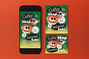 Coffee Shop Autumn Sale Flyer, a Flyer Template by graphicook (Thumbnail 3 of 3)