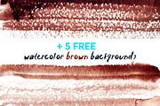 Watercolor art brushes for Photoshop, a Brush Add-On by Digithings (Thumbnail 4 of 8)