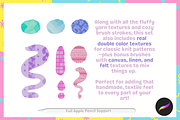 Wool and Yarn Brushes and Textures, a Brush Add-On by Cozy Brushery (Thumbnail 7 of 9)