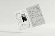 Soft Minimal Funeral Program, a Brochure Template by Neermana (Thumbnail 3 of 4)