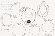 Quirky Hand-Drawn Line Frames, an Object Graphic by Lana Elanor (Thumbnail 9 of 11)
