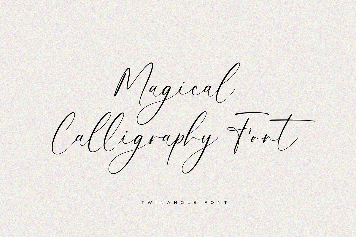 Twinangle Calligraphy Font, a Script Font by Pen Culture (Photo 2 of 7)
