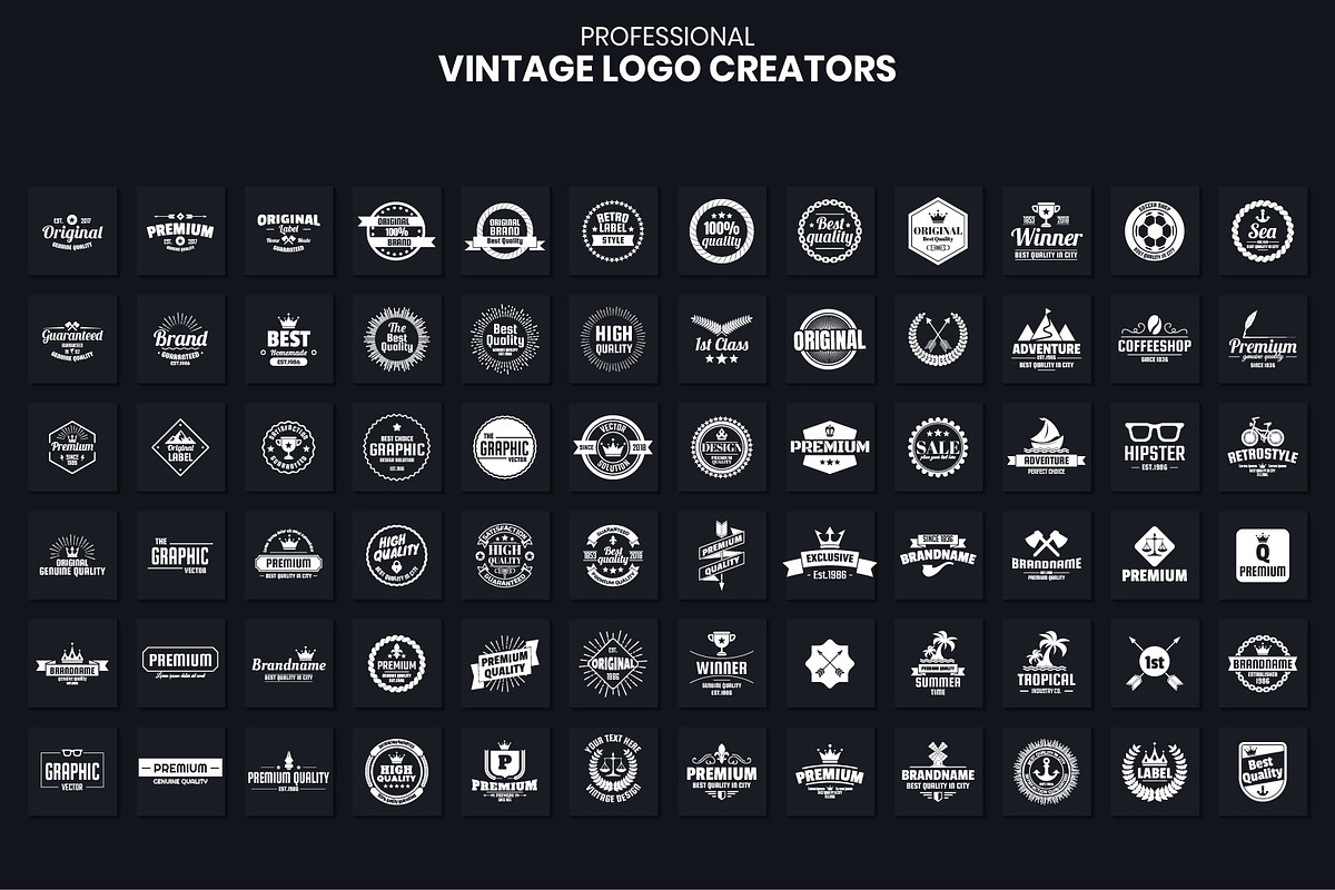 1046 Vintage Logo Creators, a Branding & Logo Template by Toonsteb (Photo 7 of 22)