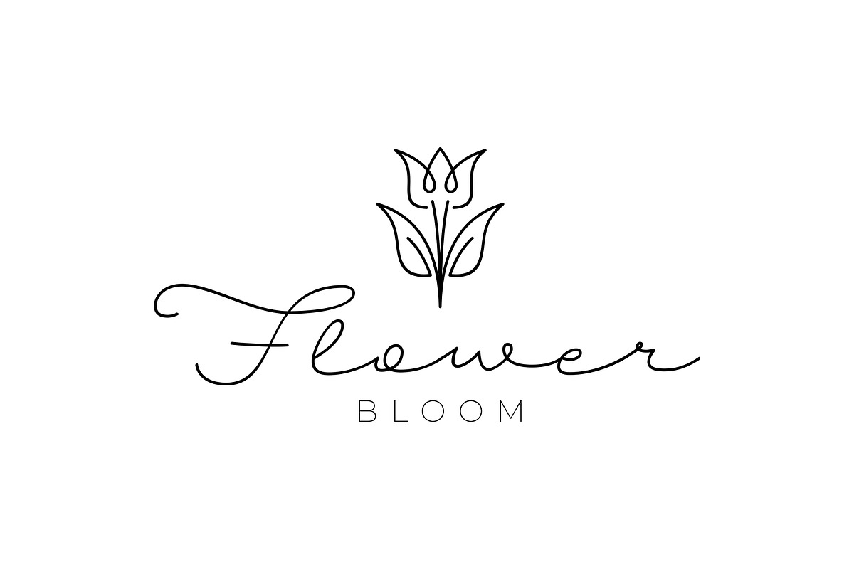 Tulip Flower Hand Drawn Logo, a Branding & Logo Template by ika trisiana (Photo 2 of 2)