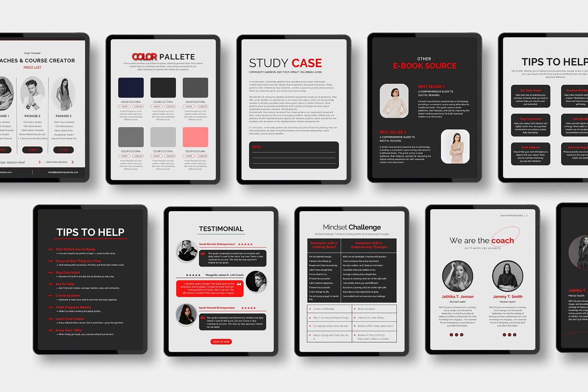 110 pages Ebook & Workbook Canva, a Magazine Template by TheBrightGrap (Photo 2 of 17)