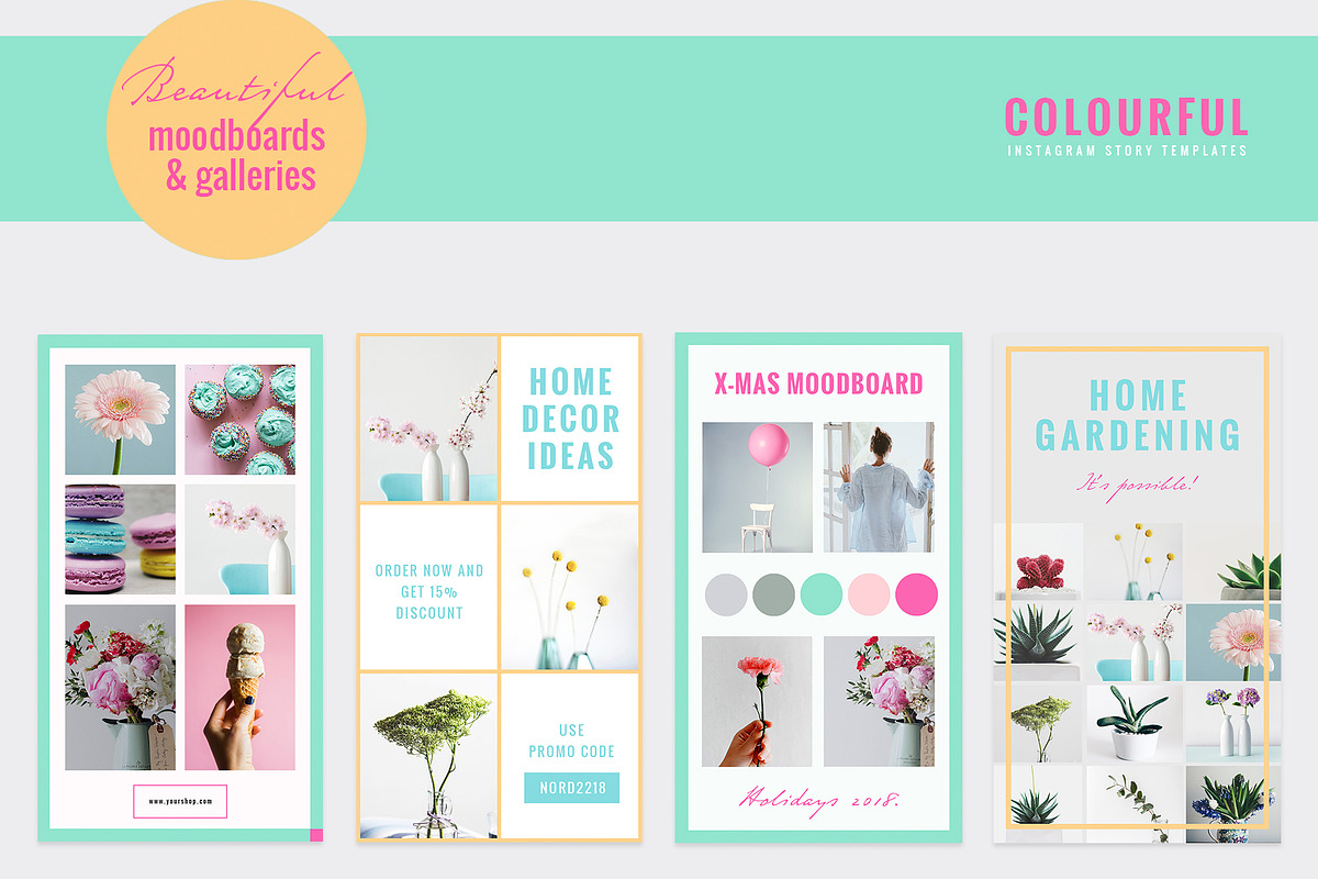 COLORFUL Instagram Stories, a Social Media Template by NordWood (Photo 8 of 10)